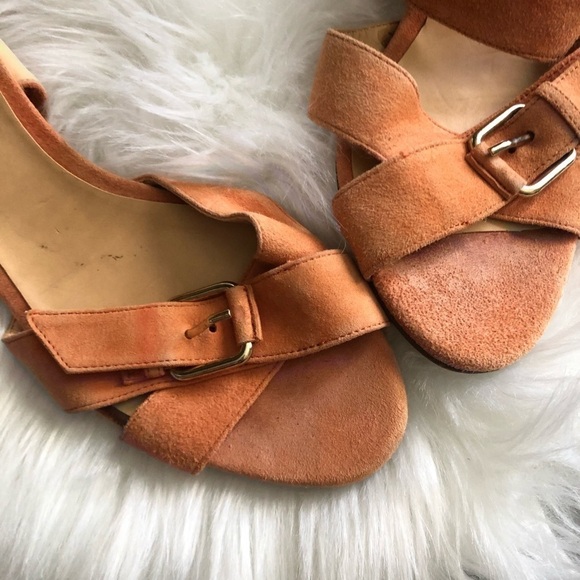 J.Crew | Lucca Suede buckle heeled Sandals - Picture 3 of 10